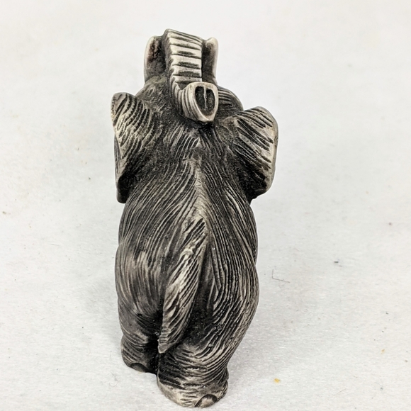 Elephant Figurine Pottery Piece - Picture 5 of 7